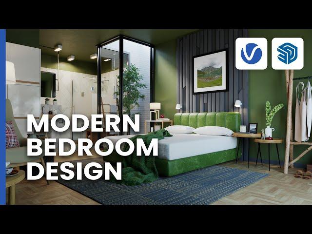 Mastering Modern Bedroom Design with V-Ray for SketchUp