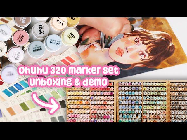 Are these WORTH IT?  Ohuhu Honolulu 320 marker set Review + Demo