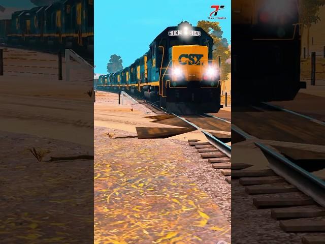 5 CSX Locomotives Powering a High-Speed Mega Train | Trainz Simulator 3