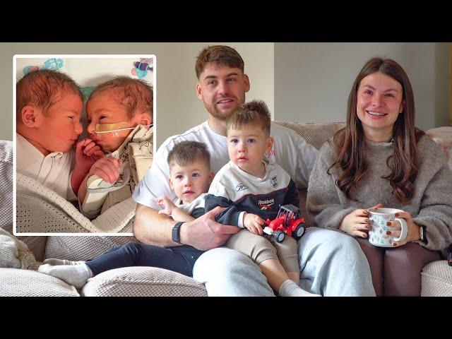 Reacting to our Twins Birth Vlog (2 years later)