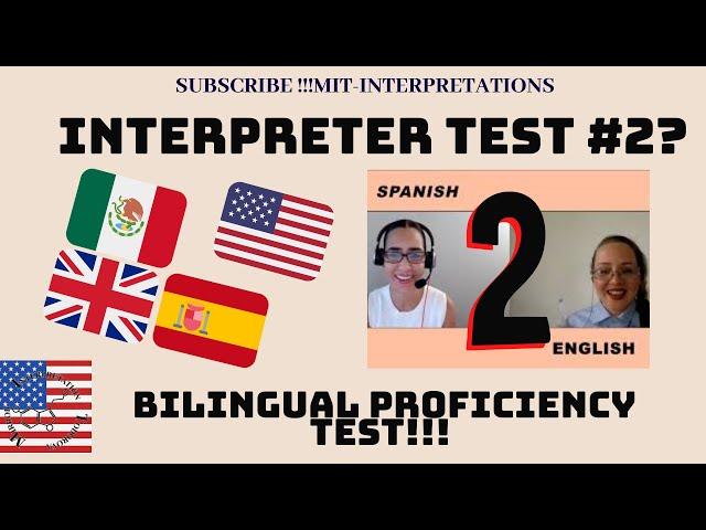 English-Spanish Bilingual Oral Proficiency test/ Medical Interpreter Terminology/ Multilingual #2