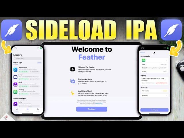 Feather iOS: Install IPA Files No PC, No Jailbreak (New App)