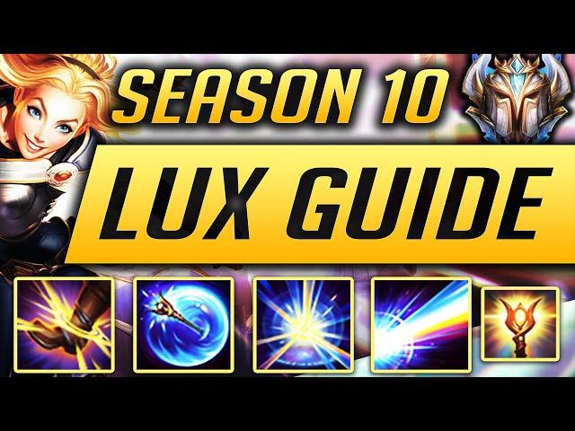 LUX GUIDE SEASON 10 (2020) ULTIMATE GUIDE [BEST RUNES, ITEMS, GAMEPLAY, COMBOS, MATCHUPS] | Zoose