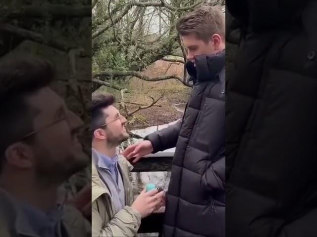 Gay couple proposal  #shortsvideo #shorts #lgbt #gay