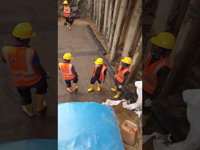 Geogrid installation