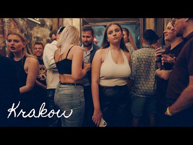 Krakow Poland Nightlife *CRAZY NIGHT* 4k Walking Tour Vlog Best Night Life 2022 