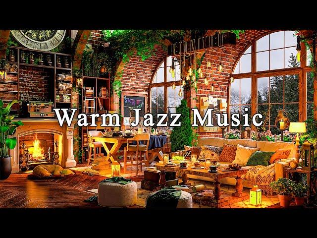 Relaxing Jazz Music at Cozy Coffee Shop Ambience for Study, Work, FocusWarm Jazz Instrumental Music