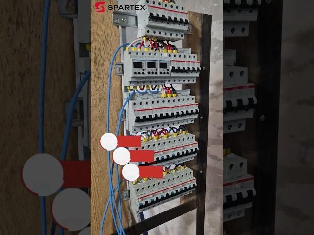 ЭЛЕКТРИЧЕСКИЙ ШКАФ. УКЛАДКА ПРОВОДОВ | SPARTEX | #кирпич #строительство #дома#дом