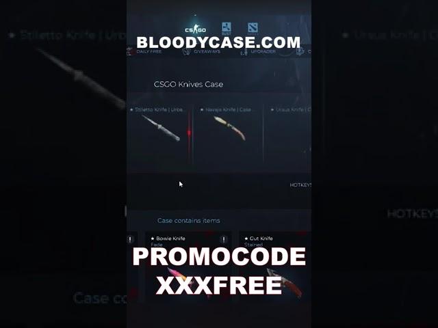 I GOT A KNIFE!!! | Bloodycase | PROMOCODE "XXXFREE"