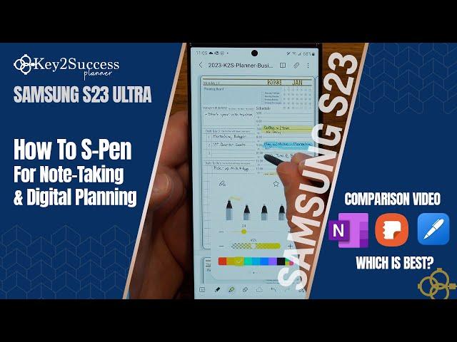 How to Use S Pen for Note-Taking and Digital Planning with Samsung S23 Ultra