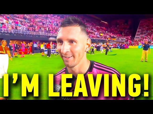 BREAKING: Lionel MESSI decide TO LEAVE INTER MIAMI - The Next Club of GOAT will be...