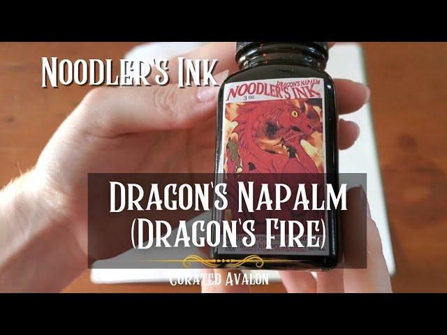 Noodler's Fountain Pen Ink "Dragon's Napalm/Dragon's Fire" Redlisted Ink