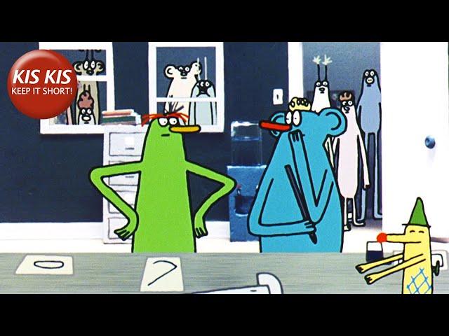 Animated short film on conflict resolution | Elbow room - by Diane Obomsawin