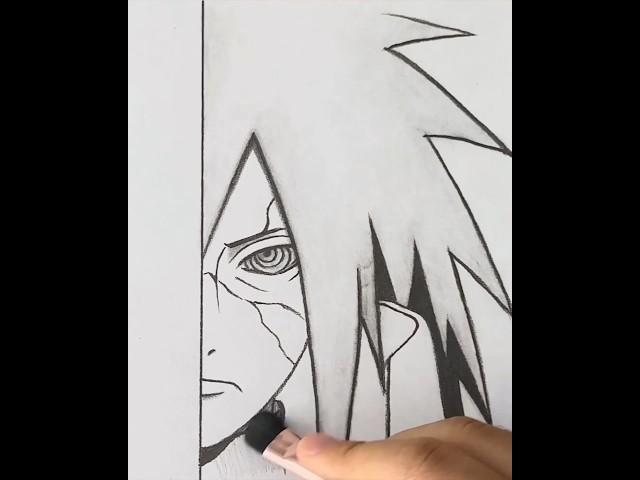 Madara Uchiha drawing #drawing #pencilsketch #drawingtutorial #animedrawing #viral #art