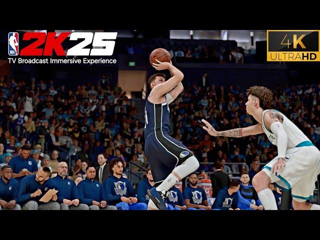 NBA 2K25 PS5 4K UHD | Mavericks vs Hornets | Immersive TV Broadcast Experience!