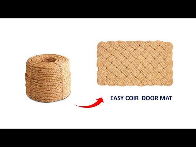 How to make coir doormat easily/door mat making from coconut coir