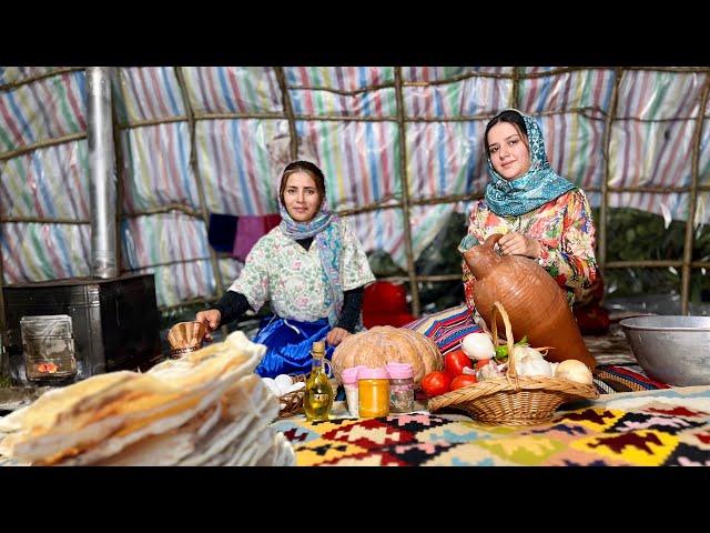 Exploring Iran's Nomadic Lifestyle: Moving Cows and Setting Up Nomad Tent On The Grasslands