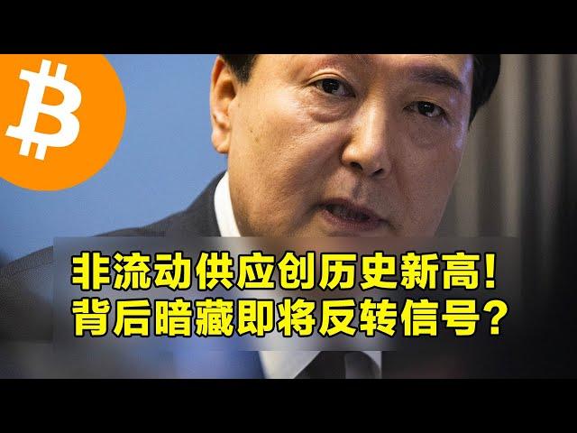 非流动供应创历史新高！背后暗藏即将反转信号？韩国交易所比特币暴跌30%。 | 加密货币交易首选OKX