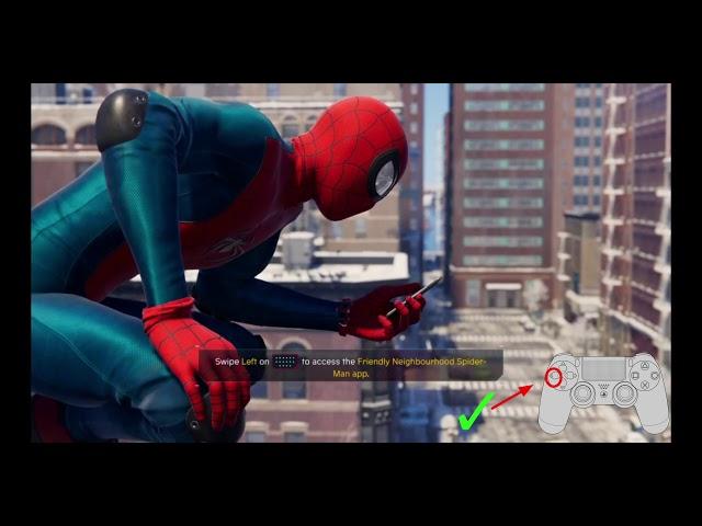 حل مشكلة : Swipe Left on to access the Friendly Neighbourhood Spider- Man app.