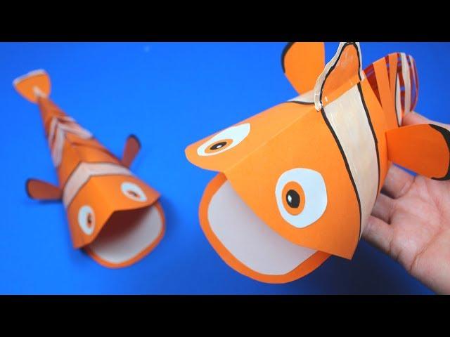 Moving Paper Fish Nemo | Paper Crafts for Kids