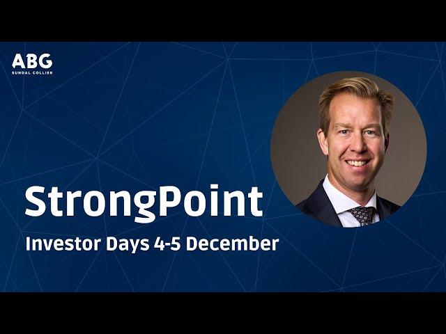 StrongPoint - ABGSC Investor Days