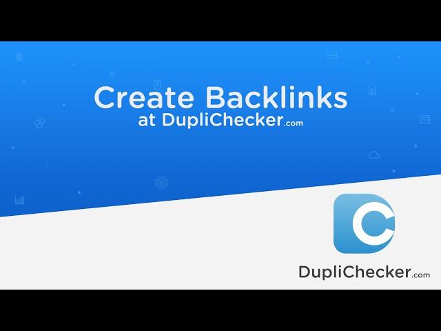 Free Backlinks Generator | Demo of Backlink Building with Advance SEO Tool - Duplichecker.com