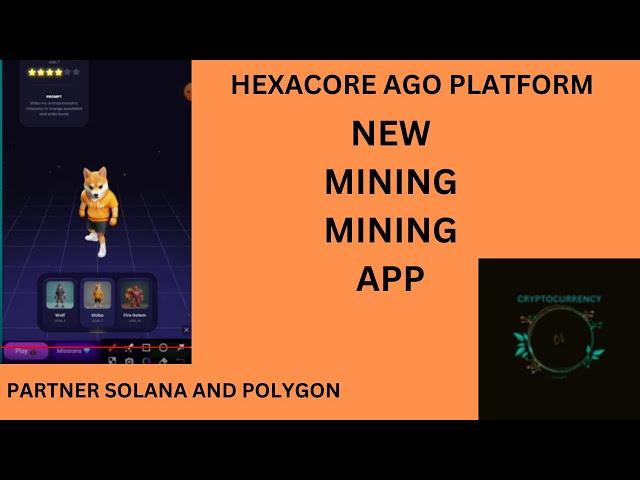 HEXACORE AGO NEW MINING MINI APP TELAGRAM