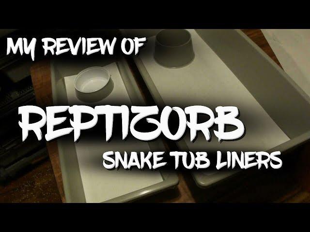 My review of Reptizorb snake tub liners