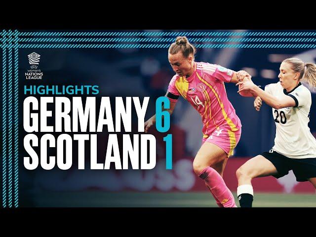 Germany 6-1 Scotland | UEFA Women's Nations League Highlights | Scotland National Team