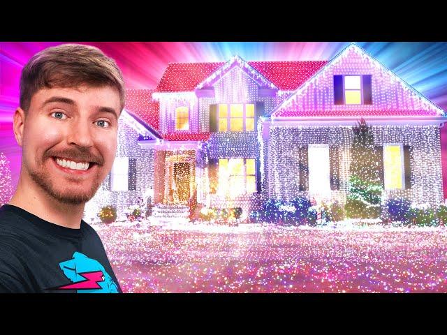 I Put 1,000,000,000 Christmas Lights On A House (World Record)