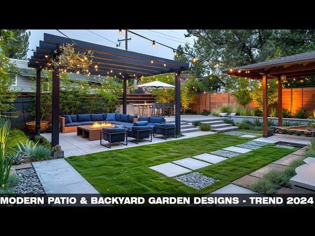 2024 DIY Modern Patio & Backyard Garden Designs: Build Your Dream Outdoor Living Space!