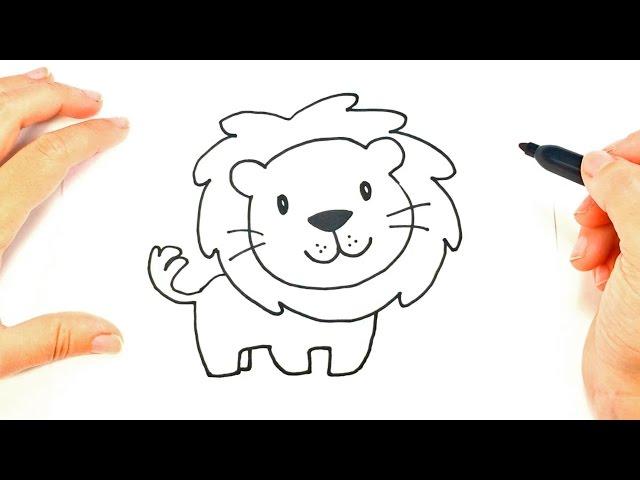 How to draw a Lion Face| Lion Head Easy Draw Tutorial