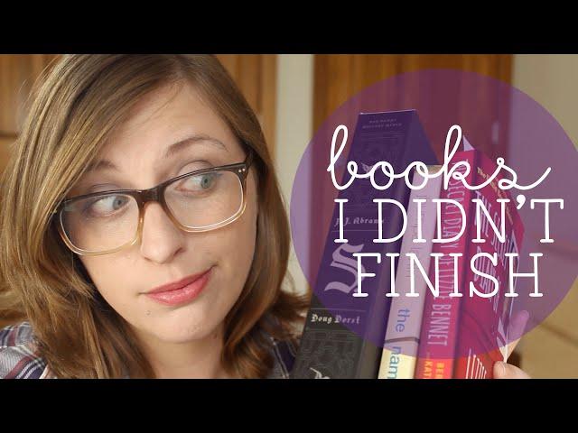 Books I Didn't Finish and a Rant