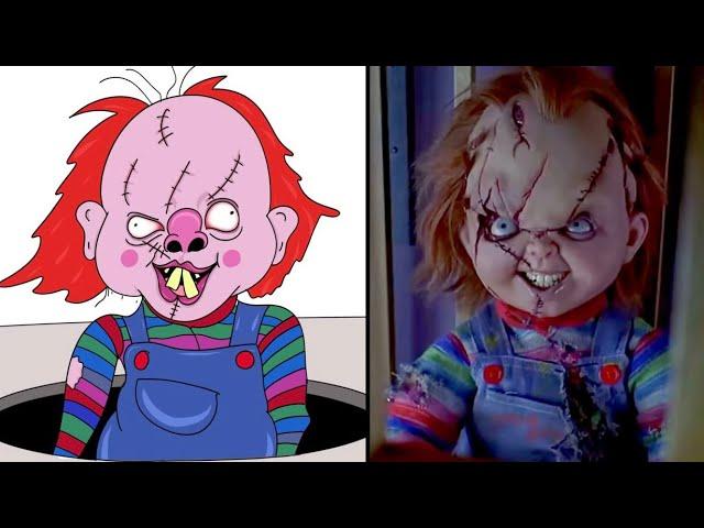 Chucky drawing meme | month of the year with chucky | funny art 