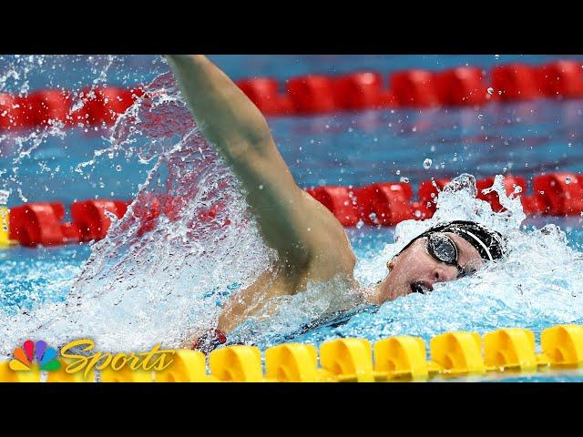 Kate Douglass leads Team USA's WORLD RECORD 4x100 free relay at short course Worlds | NBC Sports