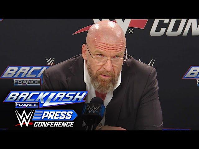 Triple H reflects on WWE’s success in Europe: WWE Backlash France Press Conference highlights