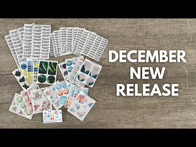 DECEMBER NEW RELEASE // Wintery stickers!