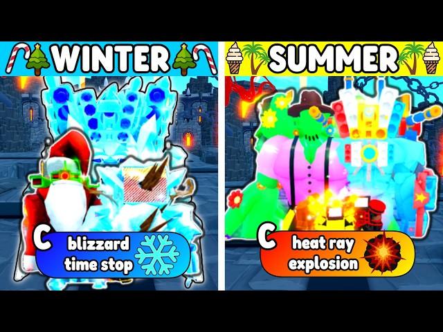 WINTER VS SUMMER UNITS (Toilet Tower Defense)