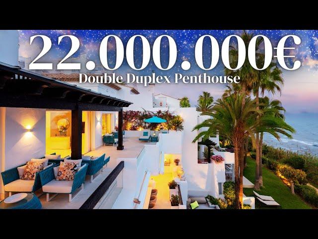 Inside the Most EXPENSIVE & ONLY Double-Duplex Front-Line Penthouse in Puente Romano Marbella, Spain