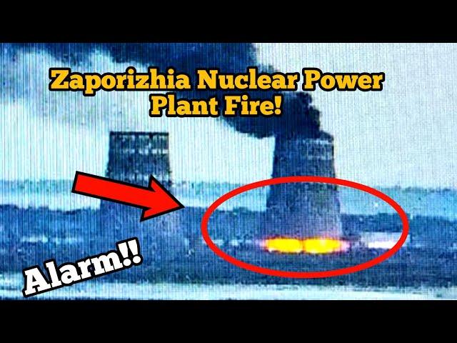 BREAKING NEWS! Footage of the fire at the Zaporizhia nuclear power plant!