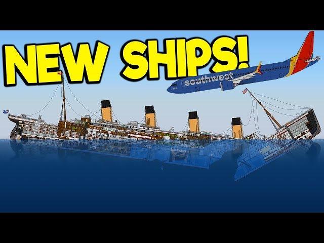 Sinking the Massive New Titanic & New Plane! - Sinking Simulator 2 Gameplay