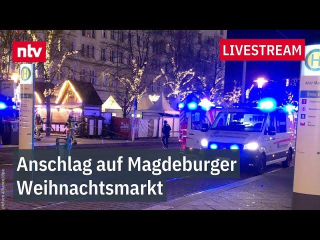 LIVE: Anschlag in Magdeburg - Auto fährt auf Weihnachtsmarkt