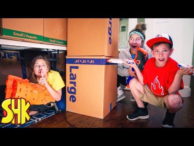 Fortnite Hide & Seek Nerf Battle Royale! | SuperHeroKids