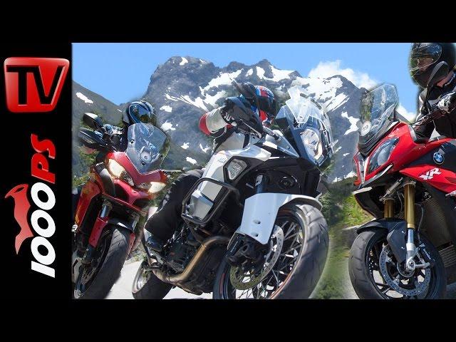 Reise Enduro Vergleich Alpen | BMW S 1000 XR, KTM Super Adventure, Ducati Multistrada