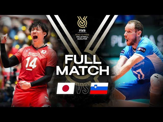  JPN vs  SLO - Paris 2024 Olympic Qualification Tournament | Full Match - Volleyball