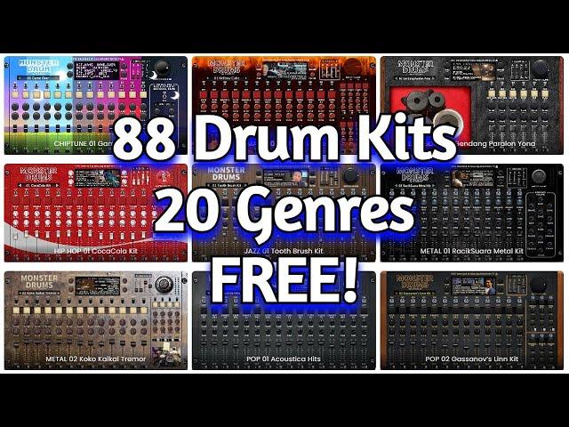 One Of The Best FREE Drum VST Plugins Just Got Better - Monster Drums 2024 by Agus Hardiman - Review