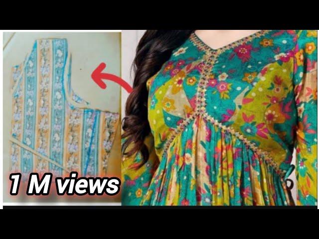 viral Aliyacut kurti cutting & stitching/ meesho style kurti/meesho dress designing/with HinaKashif