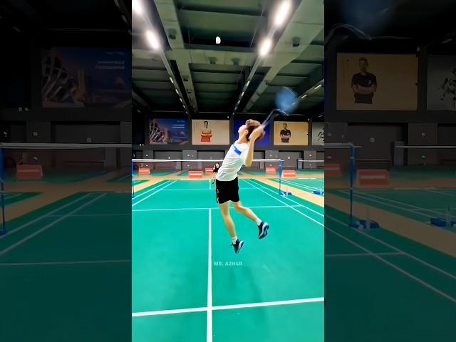 Arm power  #badminton #badmintontraining #badmintontrickshot #racket #smash #power