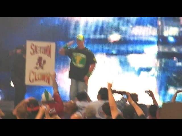 Me Booing John Cena's Entrance at The Bash