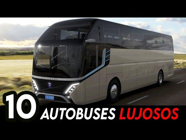 10 Autobuses LUJOSOS más GRANDES y cómodos [ Convertidos en casas rodantes de lujo ]